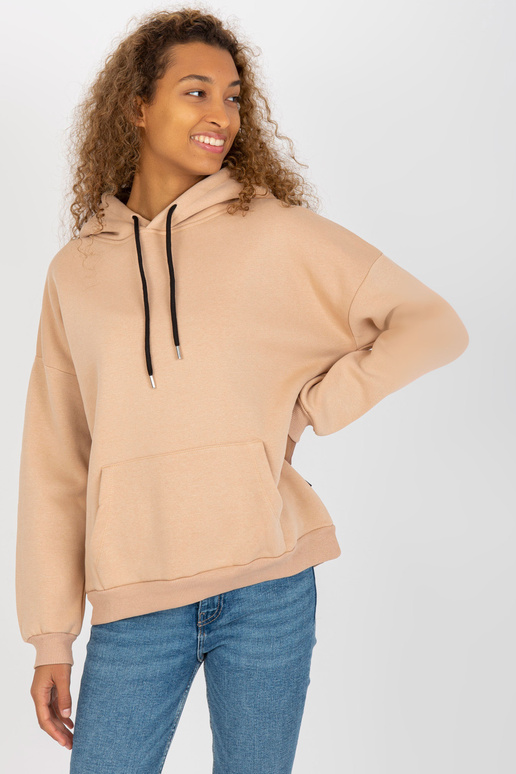 Béžová mikina basic klokan RUE PARIS