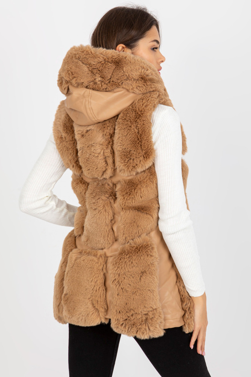 Velbloudí vesta z eko kůže s...