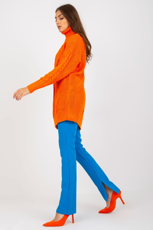 Oranžové Mini rolákové pletené šaty... Oranžové Mini rolákové pletené šaty...