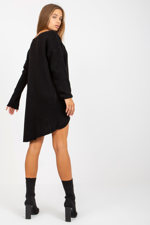 Černý asymetrický oversize svetr OCH... Černý asymetrický oversize svetr OCH...