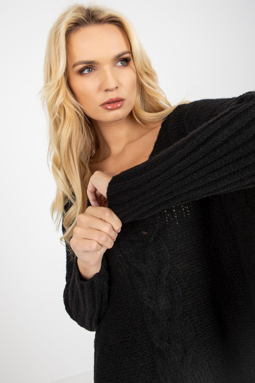 Pulovr Schwarzer se Zöpfen OCH BELLA