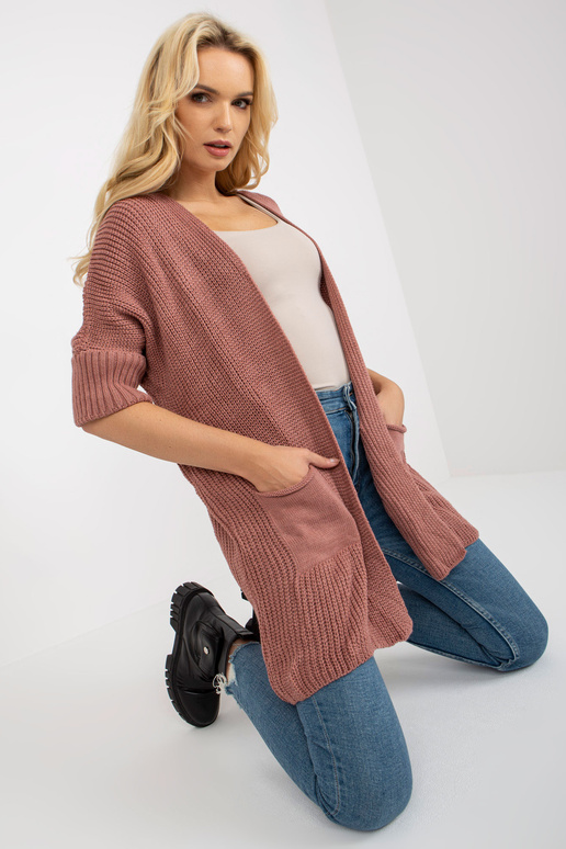Cardigan-LO-SW-LK-3002.98P-tmavě růžová Cardigan-LO-SW-LK-3002.98P-tmavě růžová