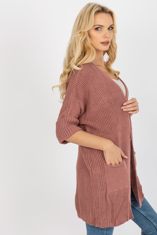 Cardigan-LO-SW-LK-3002.98P-tmavě růžová Cardigan-LO-SW-LK-3002.98P-tmavě růžová