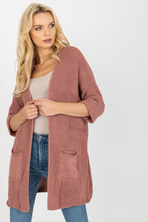 Cardigan-LO-SW-LK-3002.98P-tmavě růžová Cardigan-LO-SW-LK-3002.98P-tmavě růžová