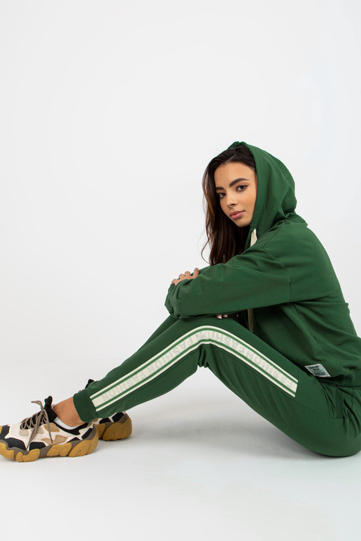 Dunkelgrünes Baumwoll-Lässiges Sada s...