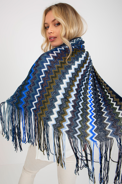 Námořnická modrá dámská zimní šála se...