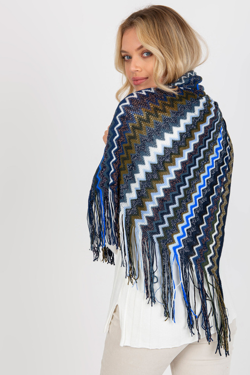 Námořnická modrá dámská zimní šála se...