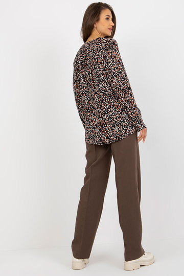 Černá halenka s potiskem a...