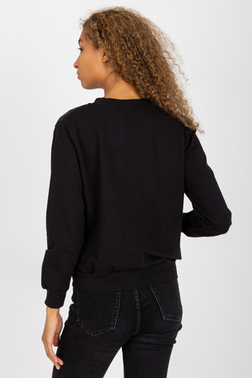 Černý prošívaný bomber s...