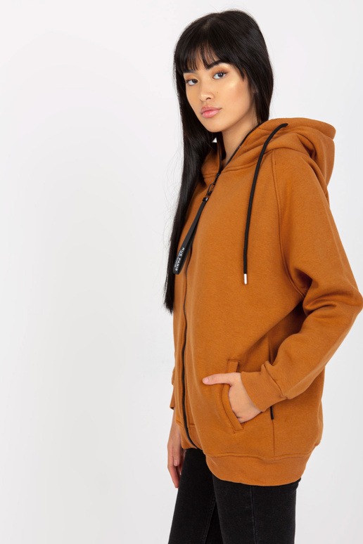 Základní světle hnědá mikina s...