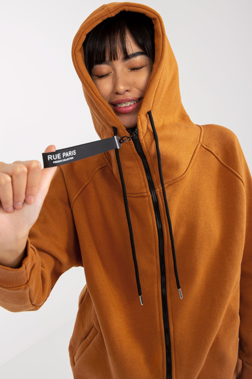 Základní světle hnědá mikina s...