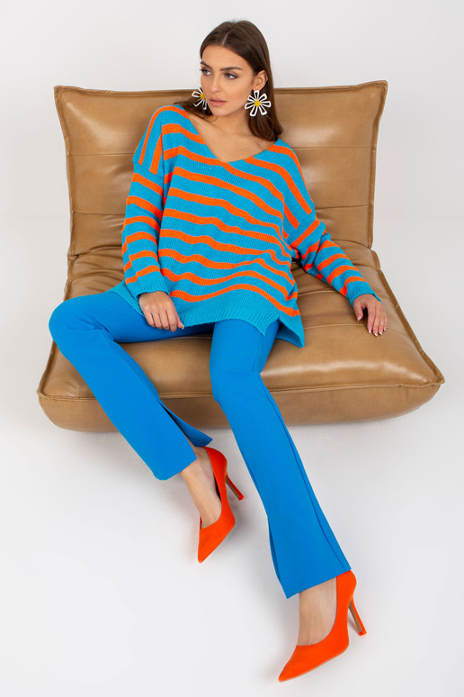 OCH BELLA modro-oranžový pruhovaný... OCH BELLA modro-oranžový pruhovaný...