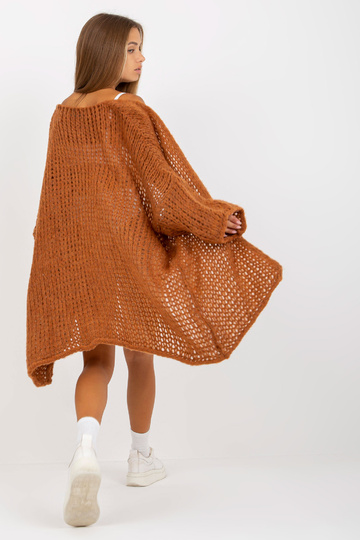 Hnědý pletený kardigan OCH... 2