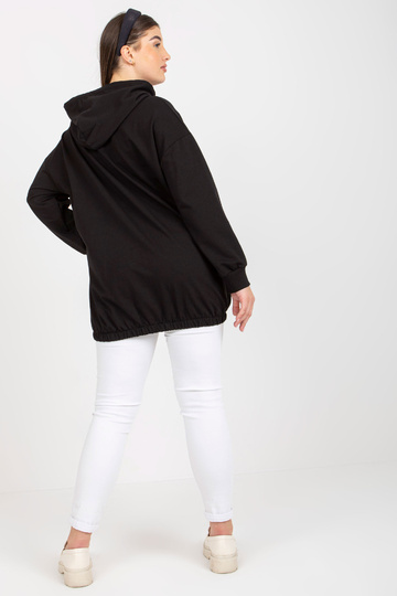 Černá mikina s kapucí plus...