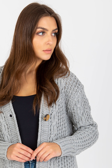 Šedý dámský kardigan s... 2