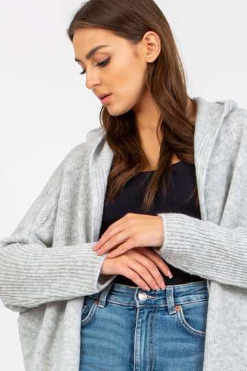 Šedý pletený kardigan s... 2