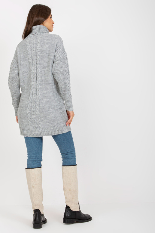 Šedé minišaty s copánky RUE PARIS