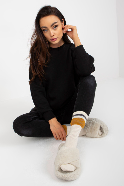 Černá oversized mikina bez kapuce Remy Černá oversized mikina bez kapuce Remy