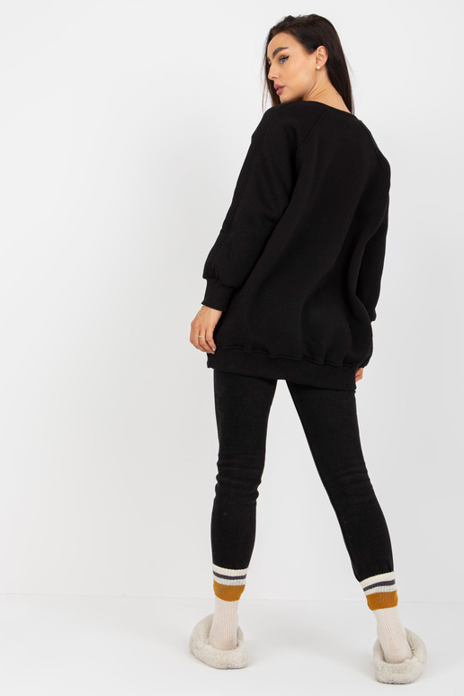 Černá oversized mikina bez kapuce Remy Černá oversized mikina bez kapuce Remy