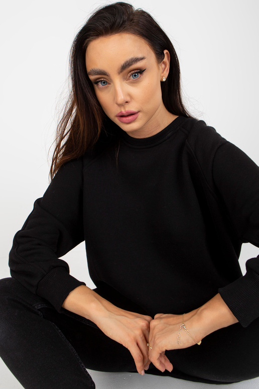 Černá oversized mikina bez kapuce Remy Černá oversized mikina bez kapuce Remy