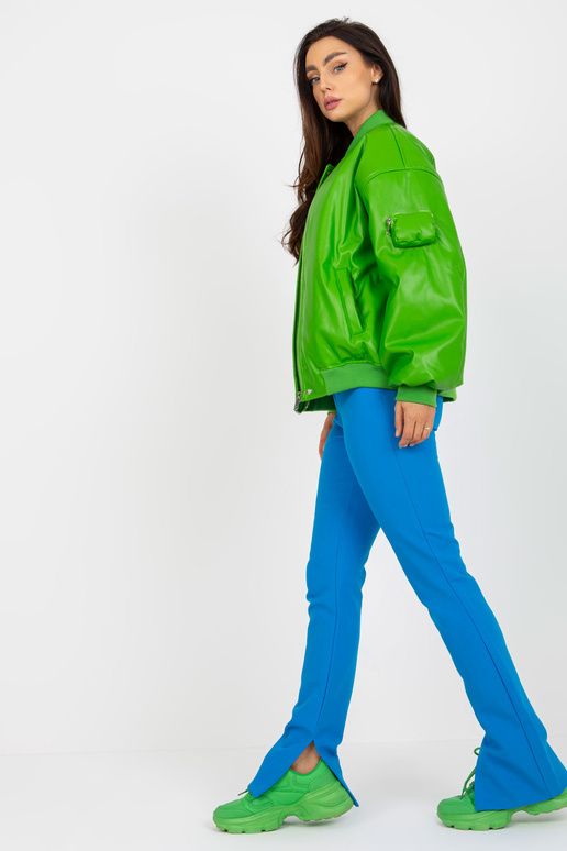 Světle zelená přechodná bomber bunda...