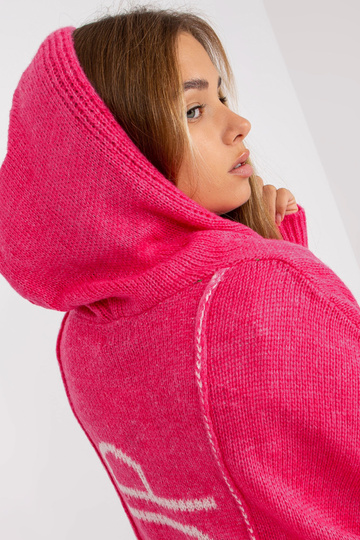 Růžový volný cardigan s... 2