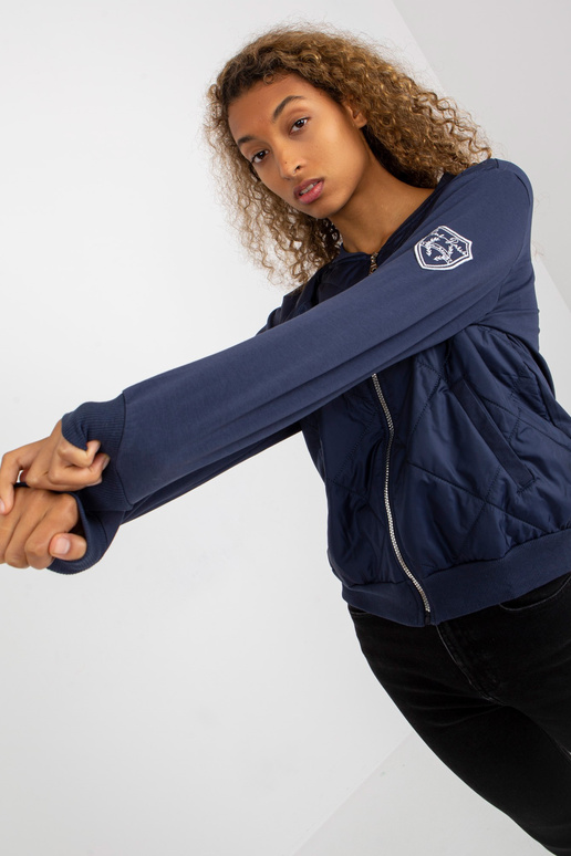 Námořnická modrá prošívaná bomber...