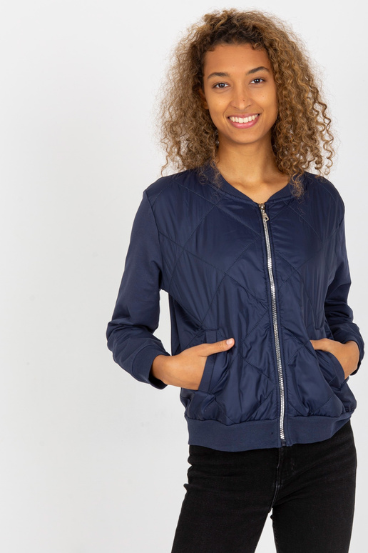 Námořnická modrá prošívaná bomber...