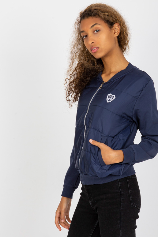 Námořnická modrá prošívaná bomber...