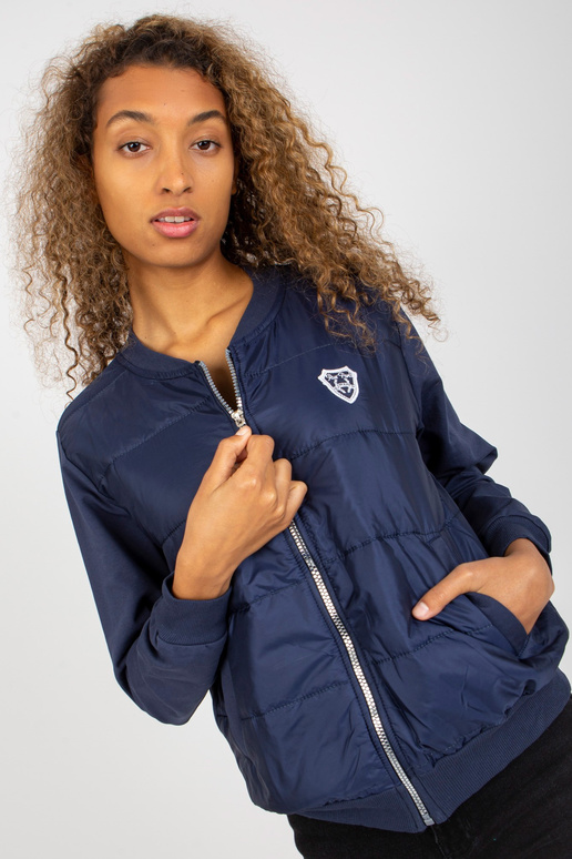 Námořnická modrá prošívaná bomber...