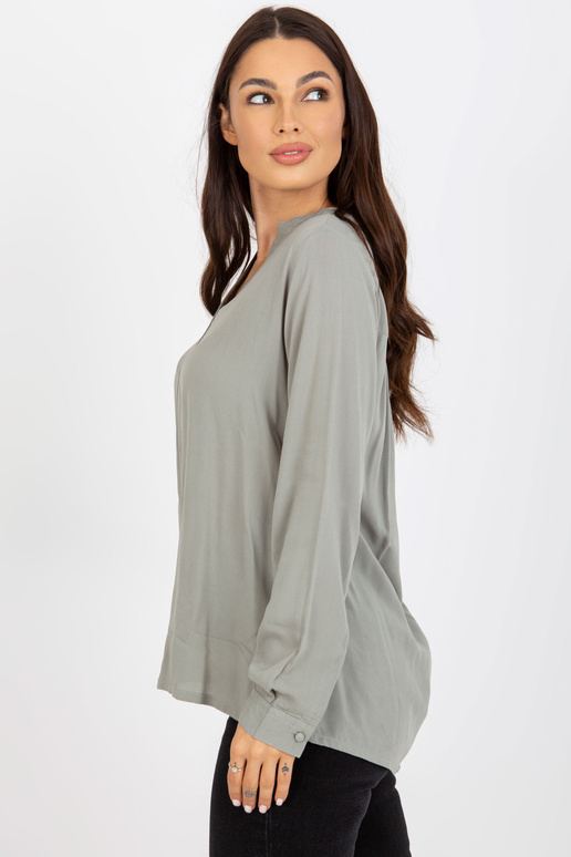 Světle zelená viskózová halenka s...