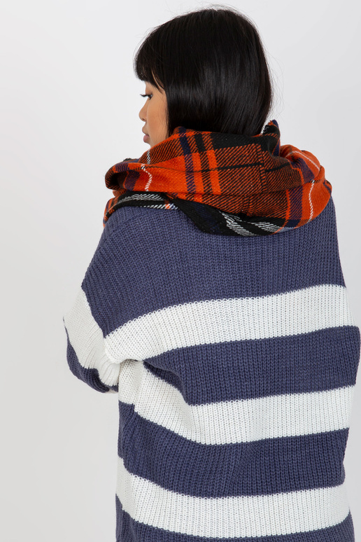 Komin AT-KM-1402.20 ORANŽOVÁ/ČERNÁ/NAVY Komin AT-KM-1402.20 ORANŽOVÁ/ČERNÁ/NAVY