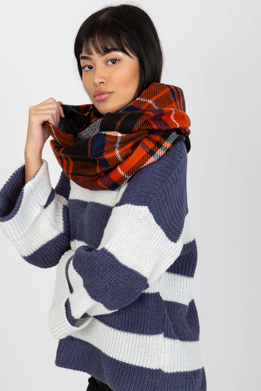 Komin AT-KM-1402.20 ORANŽOVÁ/ČERNÁ/NAVY Komin AT-KM-1402.20 ORANŽOVÁ/ČERNÁ/NAVY