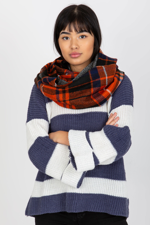 Komin AT-KM-1402.20 ORANŽOVÁ/ČERNÁ/NAVY Komin AT-KM-1402.20 ORANŽOVÁ/ČERNÁ/NAVY