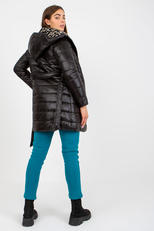 Černá prošívaná přechodová bunda s...