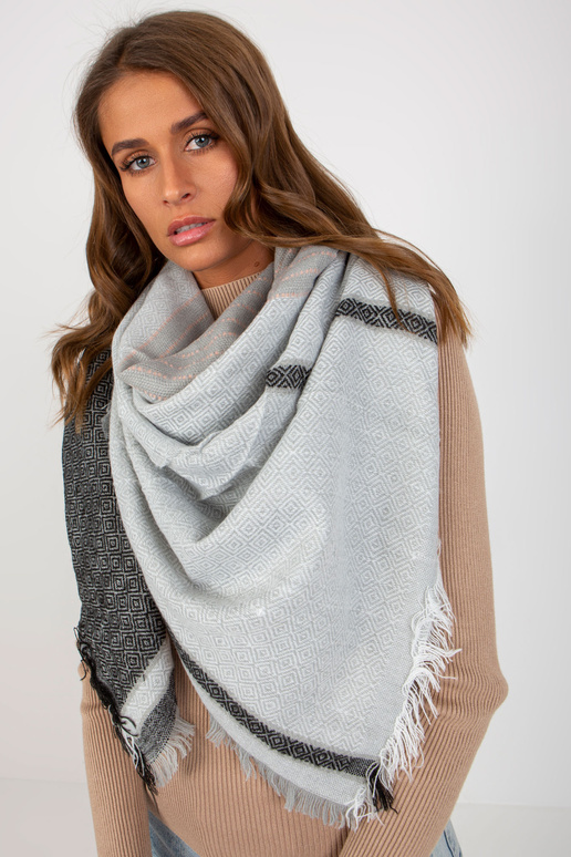 Chustka AT-CH-14201-1,77P ČERNÁ/ŠEDÁ Chustka AT-CH-14201-1,77P ČERNÁ/ŠEDÁ