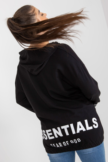 Černá mikina velikosti plus... 2