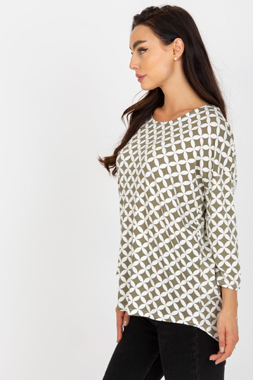 Béžová a bílá halenka s... 2