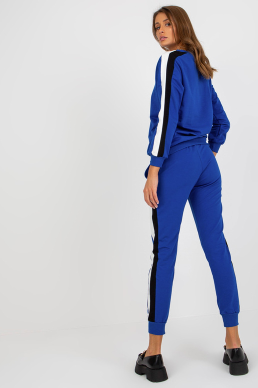 Dunkelblaues Basic Sweatshirt-Set aus