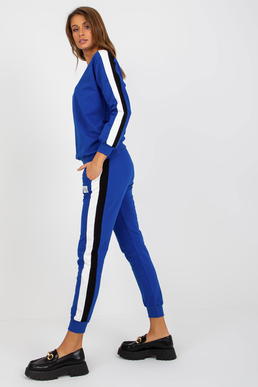 Dunkelblaues Basic Sweatshirt-Set aus