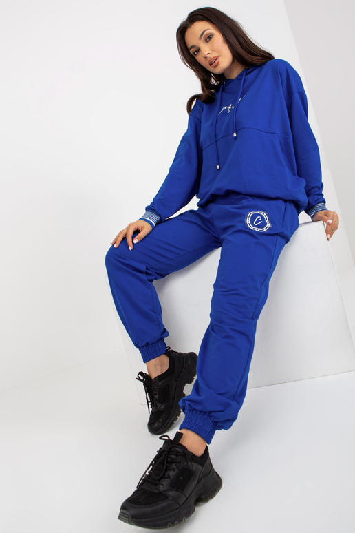 Dunkelblaues Sweatanzug-Set z Baumwolle