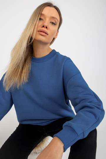 Tmavě modrá basic mikina s... 2