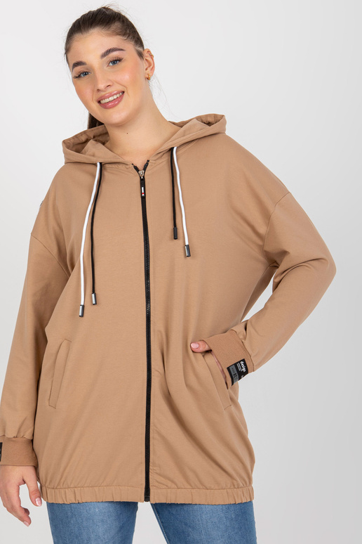 Mikina Camel plus size s potiskem na...