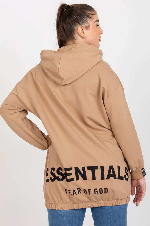 Mikina Camel plus size s potiskem na...