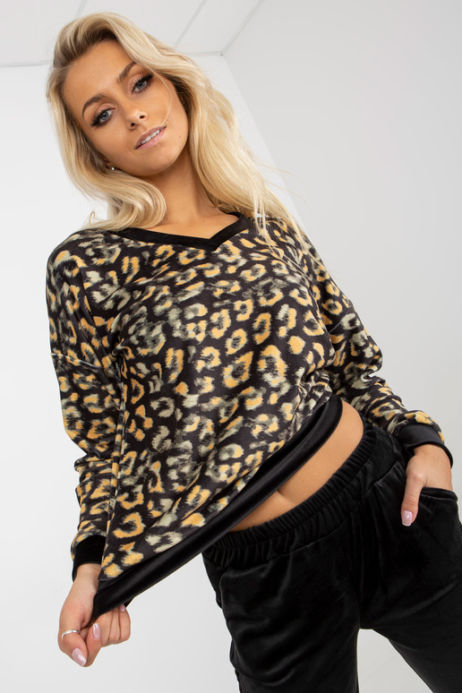 Sada černého a gelového Velours mit...