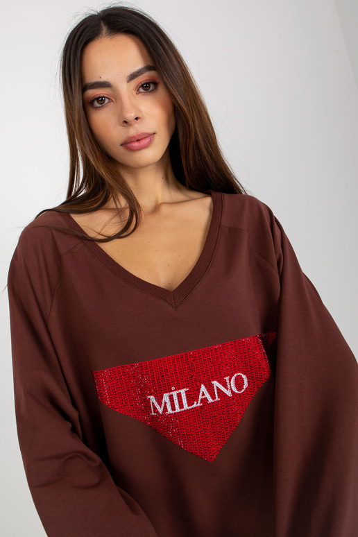 Bluza VI-BL-3113.73P HNĚDÁ