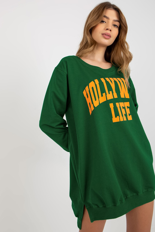 Bluza VI-BL-3102.01P D.ZELENÁ/ORANŽOVÁ