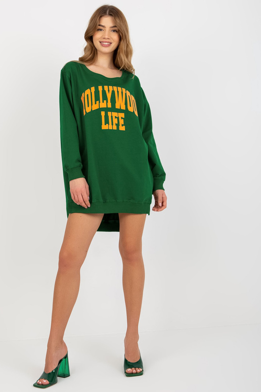 Bluza VI-BL-3102.01P D.ZELENÁ/ORANŽOVÁ