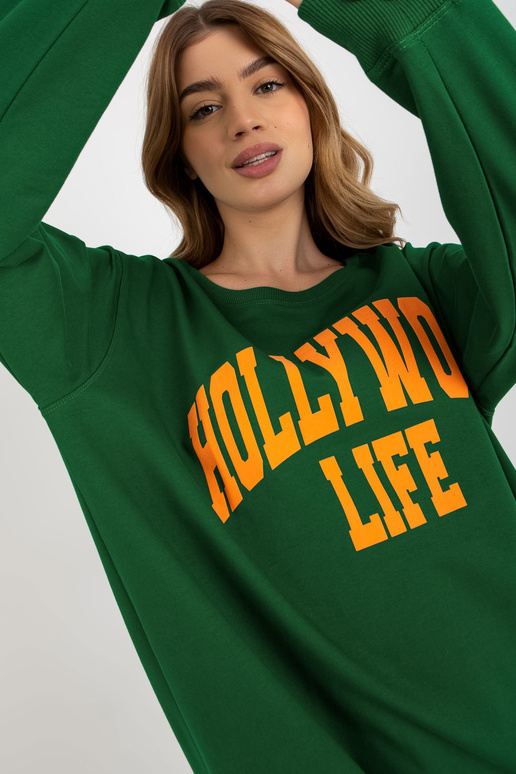 Bluza VI-BL-3102.01P D.ZELENÁ/ORANŽOVÁ