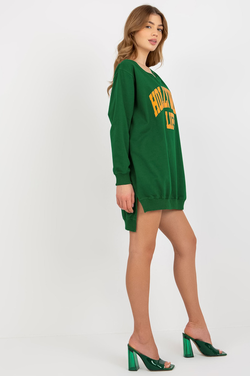 Bluza VI-BL-3102.01P D.ZELENÁ/ORANŽOVÁ